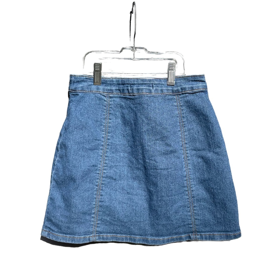 Forever 21 Size S Denim Mini Skirt Zip Up.